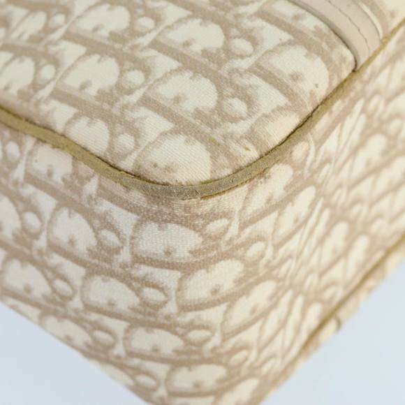 Christian Dior Trotter Romantic Tote Bag PVC Beige Silver Auth 96207 - Picture 15 of 16